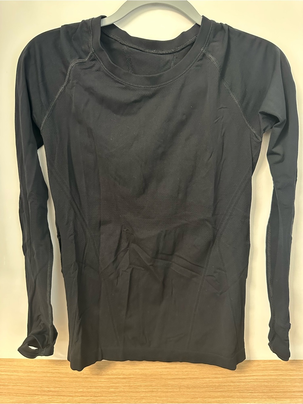 Black Long Sleeve Athletic Top